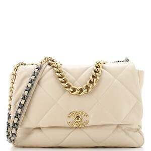 Chanel 19 Flap Bag Quilted Leather Maxi #206448C48B